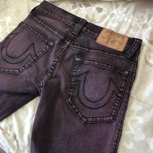 True Religion Men's Relaxed Slim Fit Moto Jeans